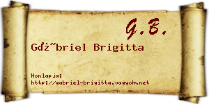 Gábriel Brigitta névjegykártya