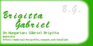 brigitta gabriel business card