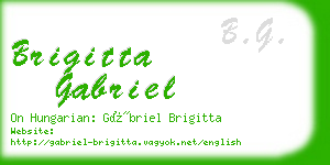 brigitta gabriel business card